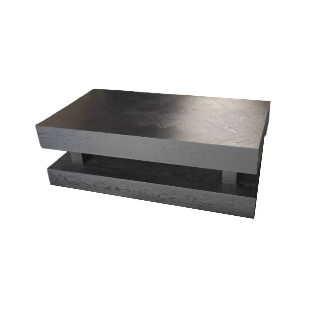 Toledo Black Plain mit Schubladen Couchtisch