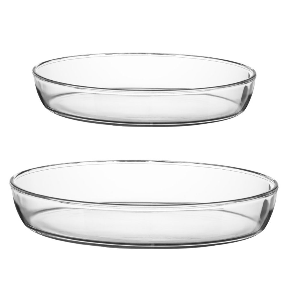 159033 Borcam 2er Set Auflaufform Oval
