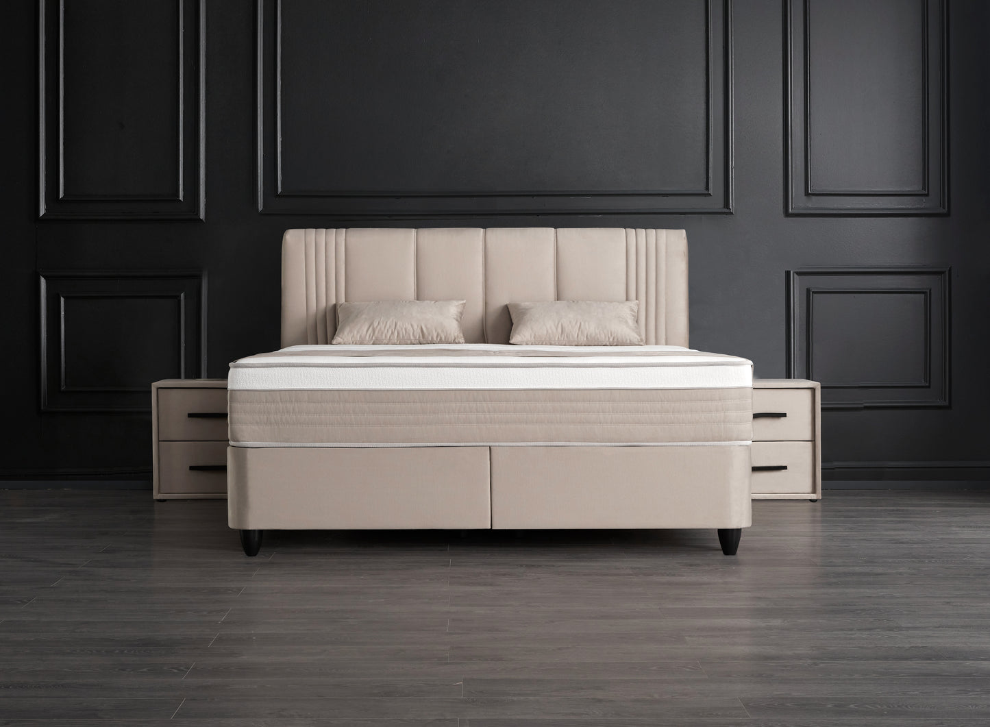 Belicia Beige Boxspringbett