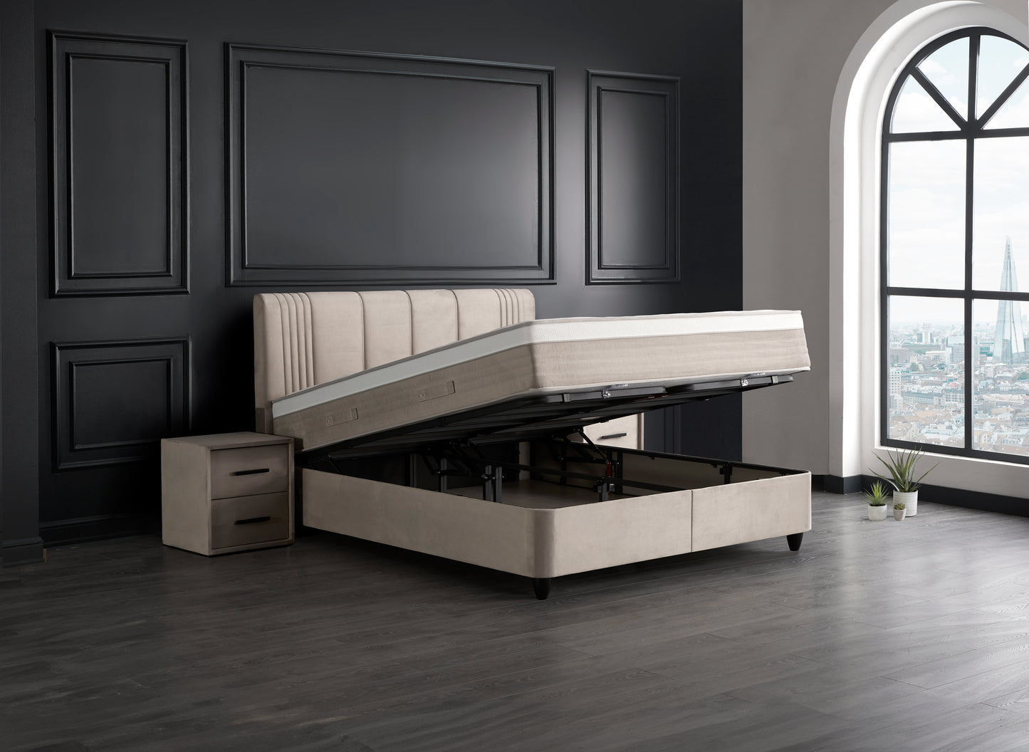 Belicia Beige Boxspringbett