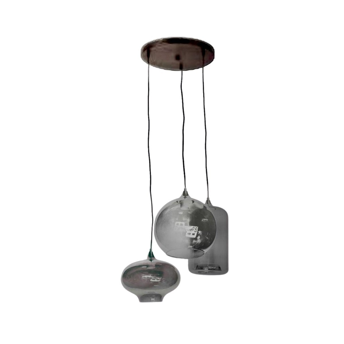 Aurea Trio Pendelleuchte – Mehrflammige Deckenlampe für Wohnzimmer, Esszimmer und Bar (Kopie)