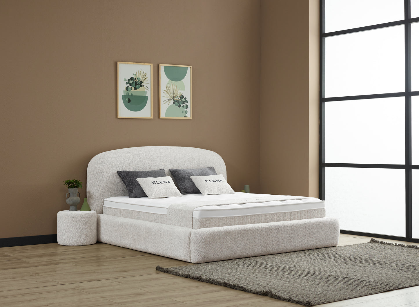 Elena Creme Boxspringbett