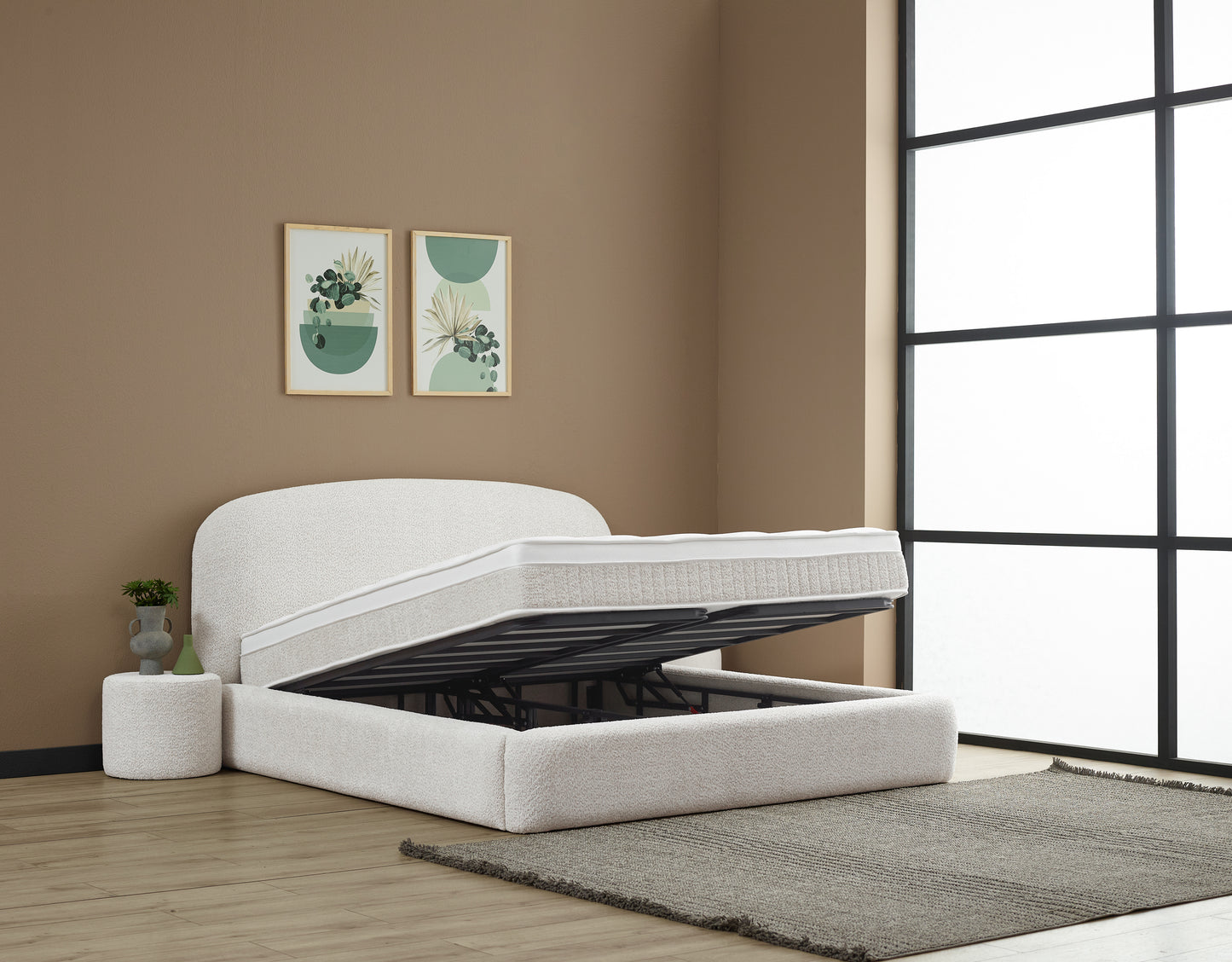 Elena Creme Boxspringbett