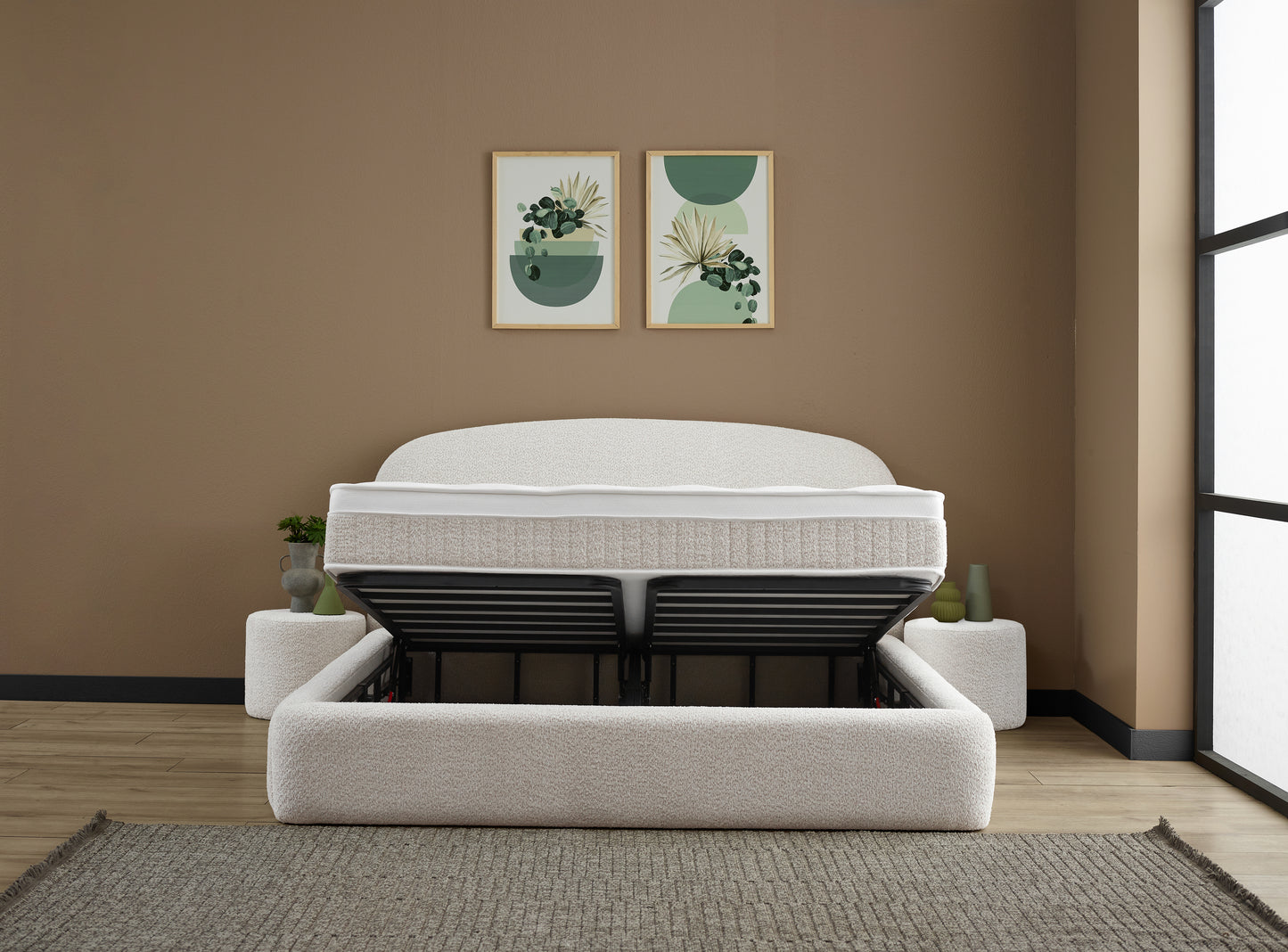Elena Creme Boxspringbett