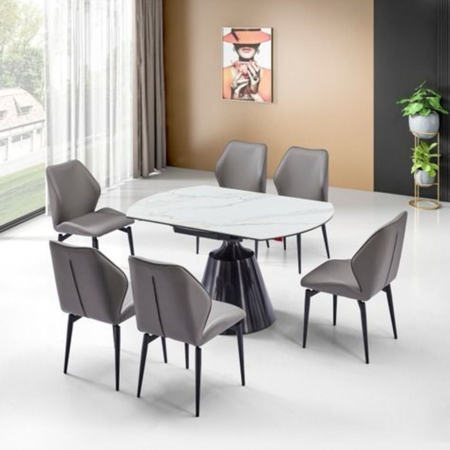 ,,Rotate'' Esstisch Ø135 - 86X75