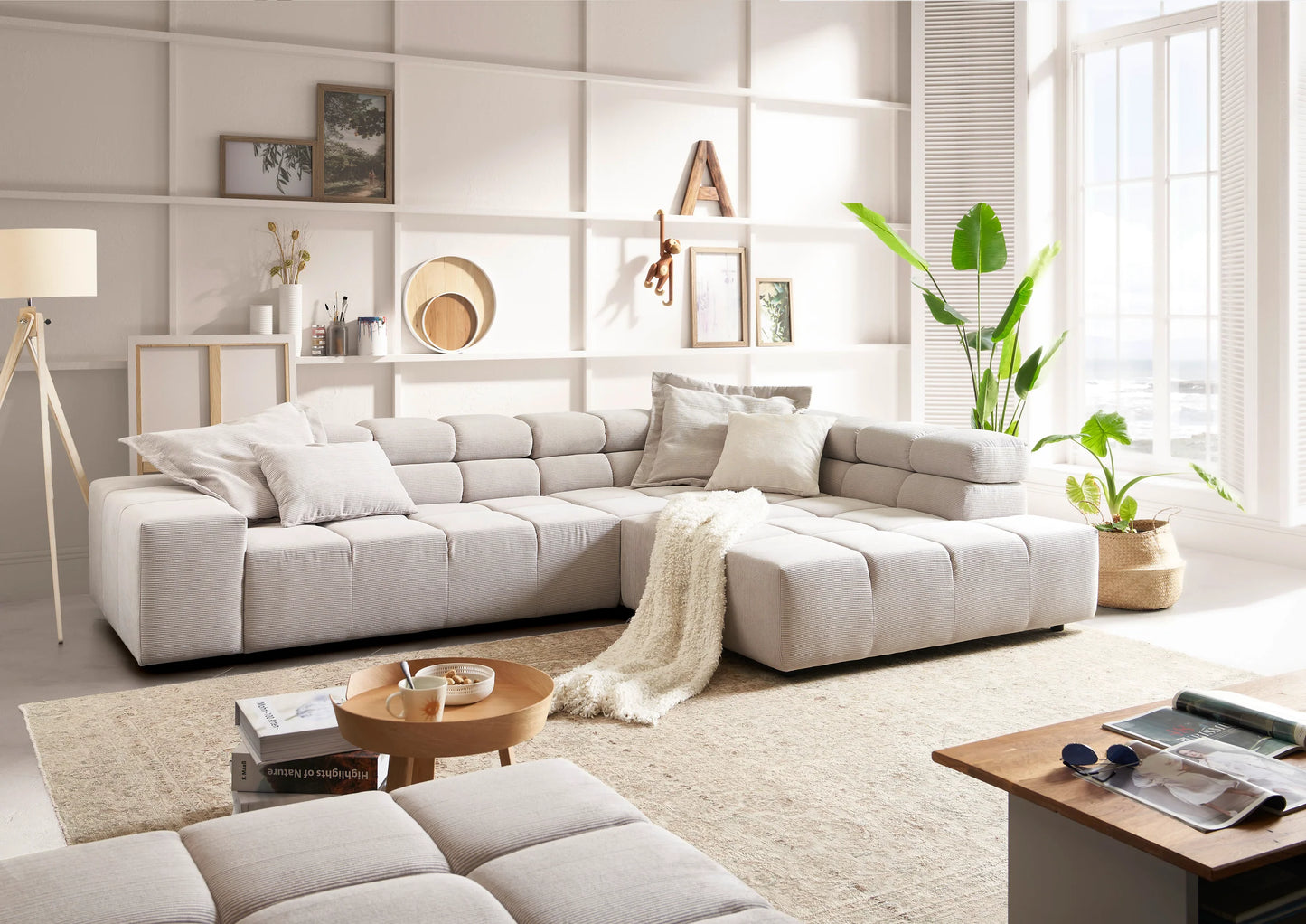 Ecksofa Oregon mit breiter Umbauecke