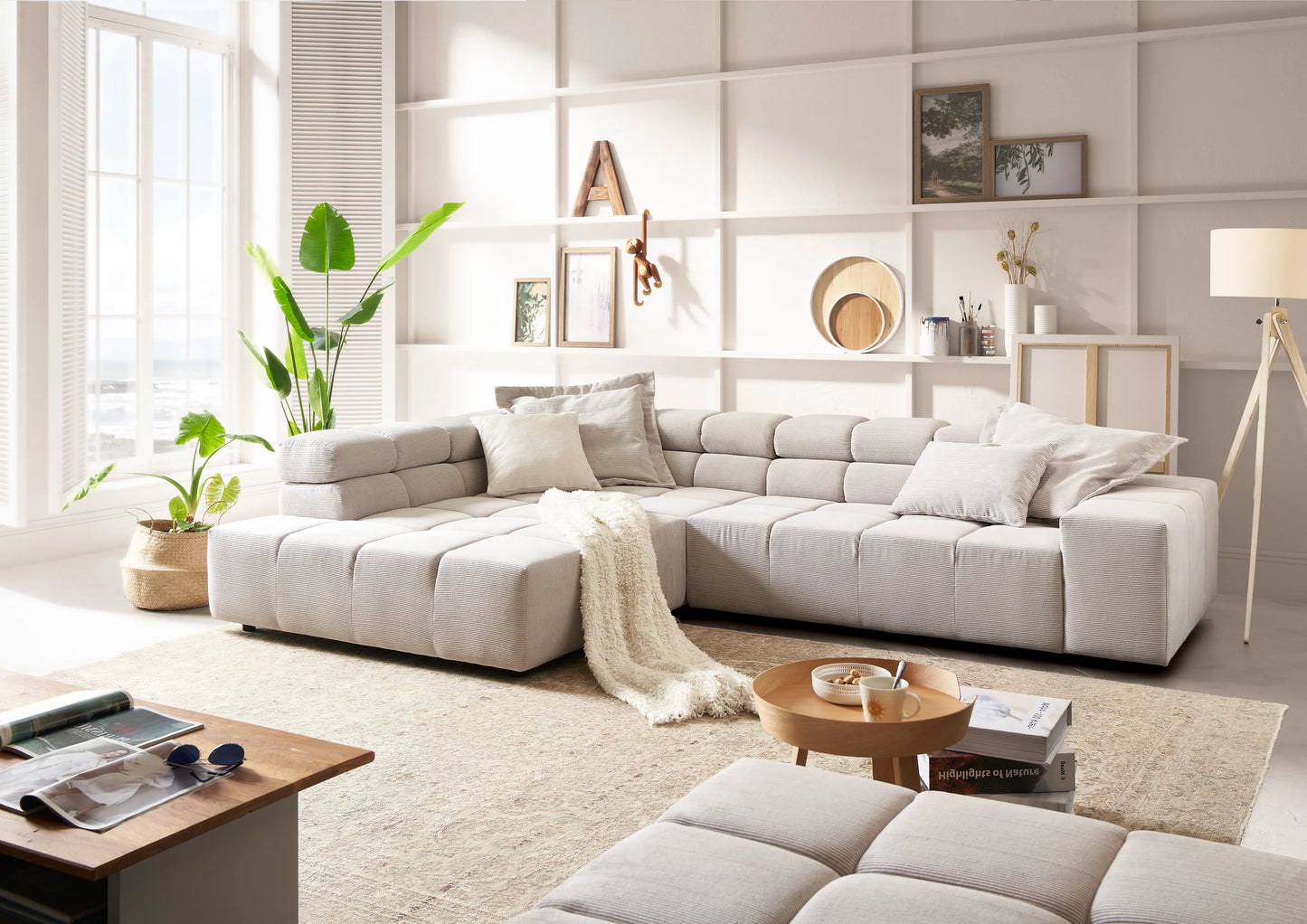 Ecksofa Oregon mit breiter Umbauecke