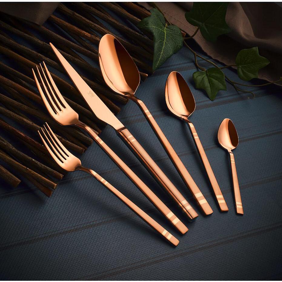 Vip Ahmet 36-teiliges Besteckset Rosa Gold