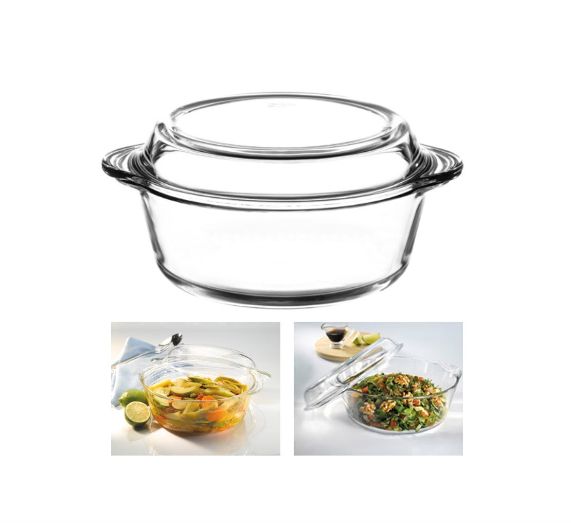 159021 BORCAM Auflaufform 3er Set 2,1 - 1,5 - 0,8 Liter