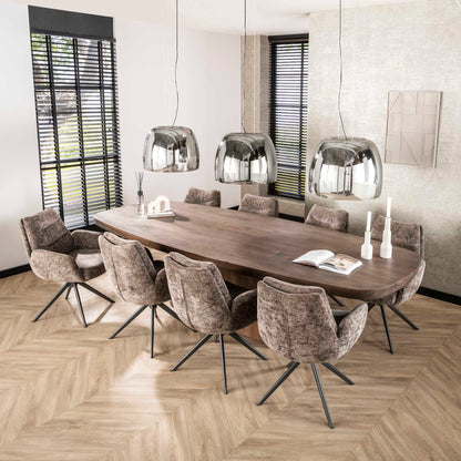 Akazie Massivholz Esstisch “Arcadium” –  Modern Design