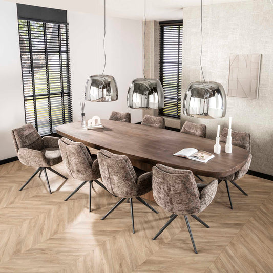 Akazie Massivholz Esstisch “Arcadium” –  Modern Design