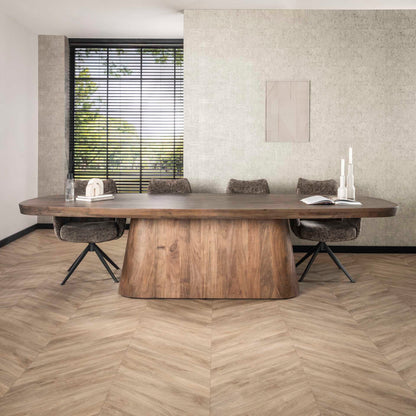 Akazie Massivholz Esstisch “Arcadium” –  Modern Design