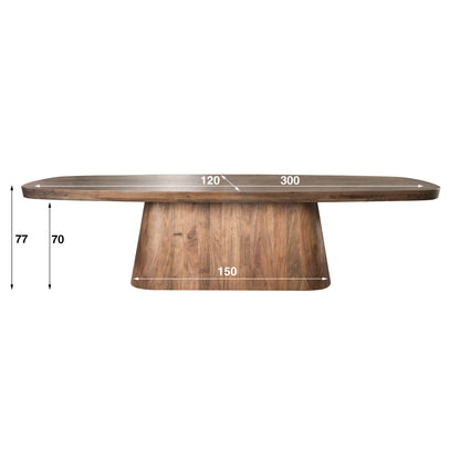 Akazie Massivholz Esstisch “Arcadium” –  Modern Design