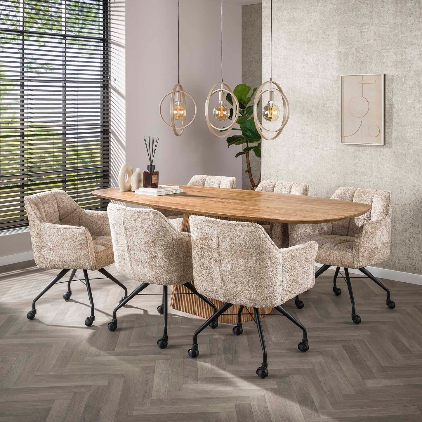 Esstisch “Zklum” Massiv Mangoholz –  Modern Design