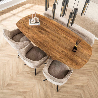 Esstisch “Zklum” Massiv Mangoholz –  Modern Design