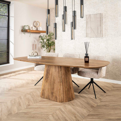 Esstisch “Zklum” Massiv Mangoholz –  Modern Design