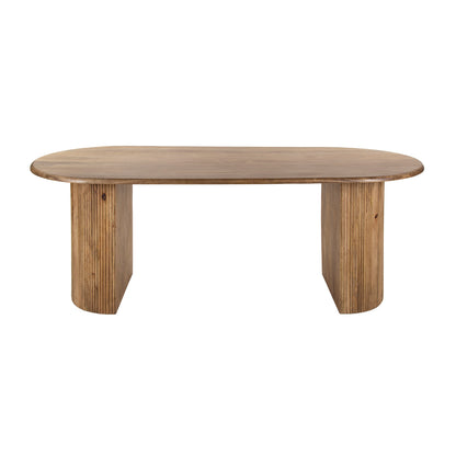 Esstisch Laguna 215x90x78 cm – Elegantes Mangoholz mit geschwungenem Design