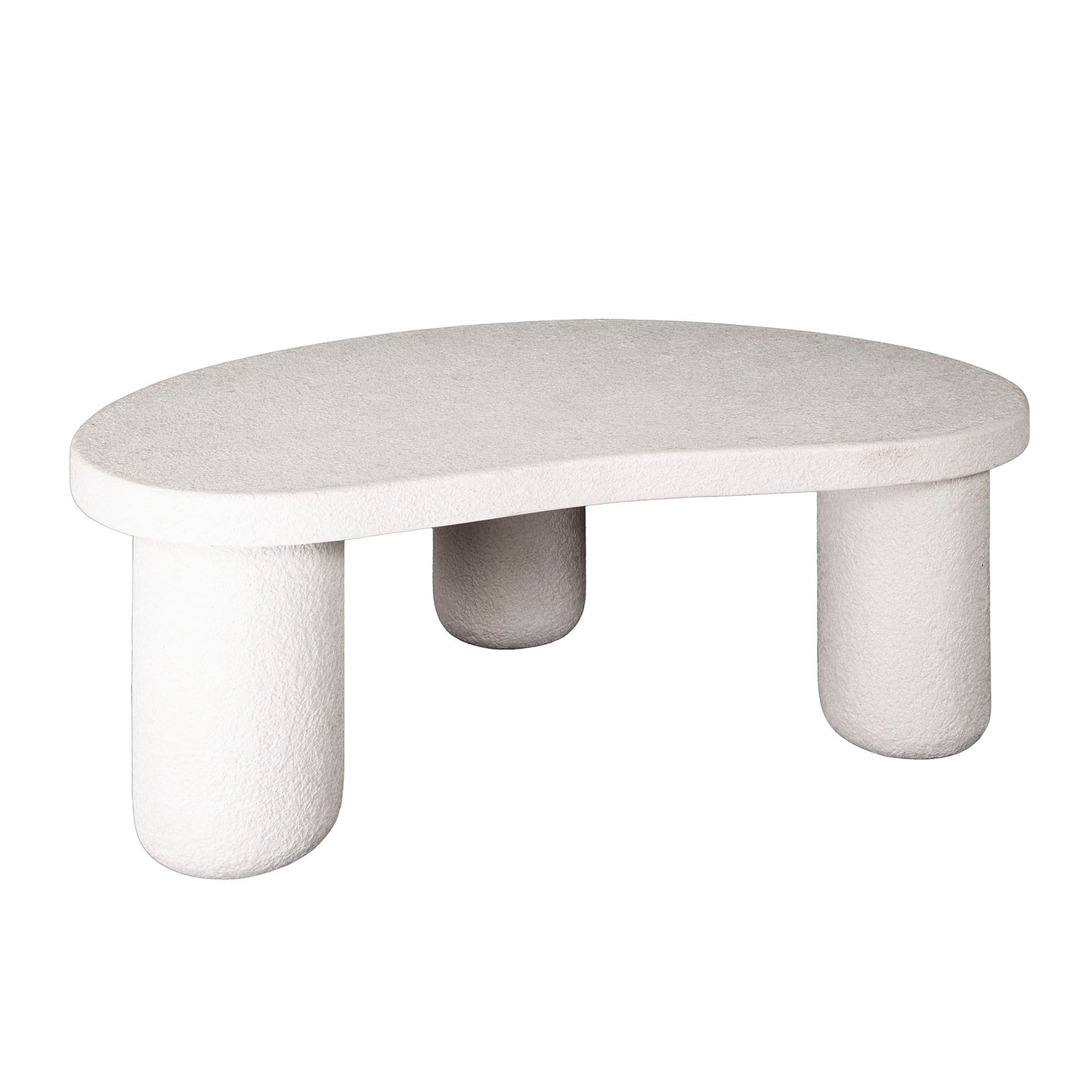 Kiesel XL Organische Salontisch aus Marmor-Komposit – Moderne Couchtisch aus der Stone Serie (110×70 cm)