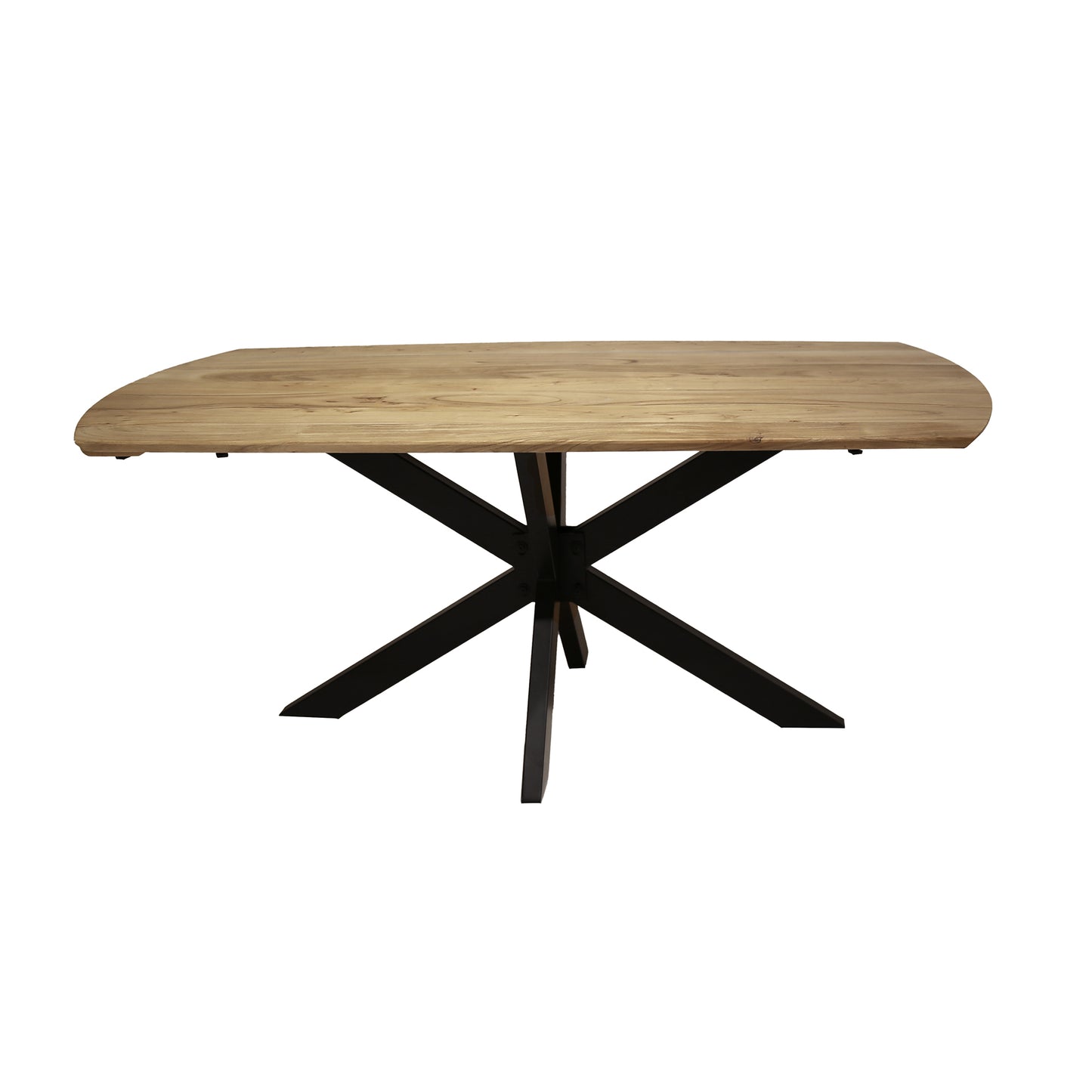 Extend Ausziehbare Esstisch aus massivem Akazienholz 175–275 cm – Moderne Tafel mit Spider-Gestell