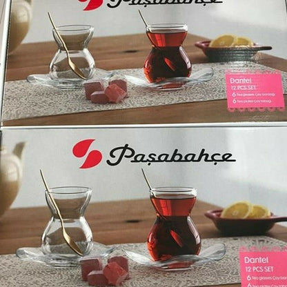 96574 Pasabahce Dantel teeglasset 12 Teilig