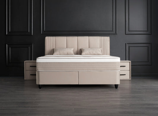 Belicia Beige Boxspringbett