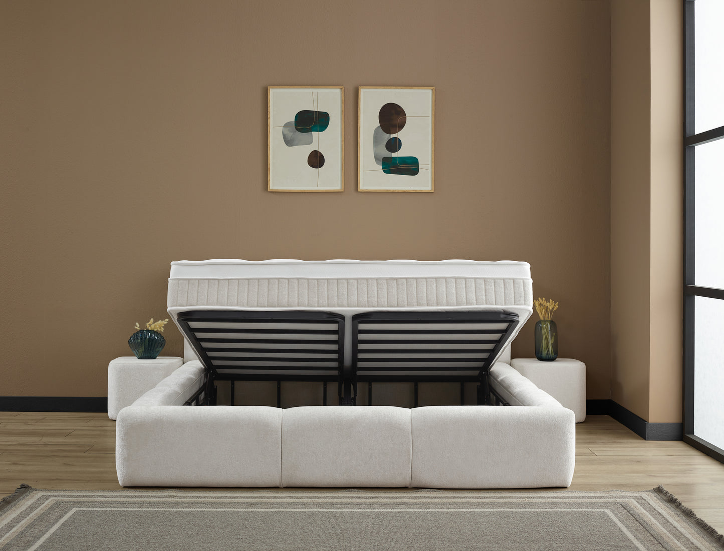 Esila White Boxspringbett