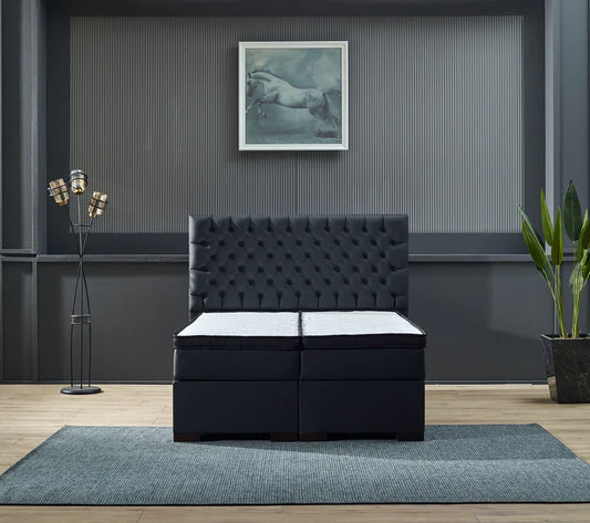 Boxspringbett Laila mit Bettkasten und elektrisch verstellbar in Samtstoff